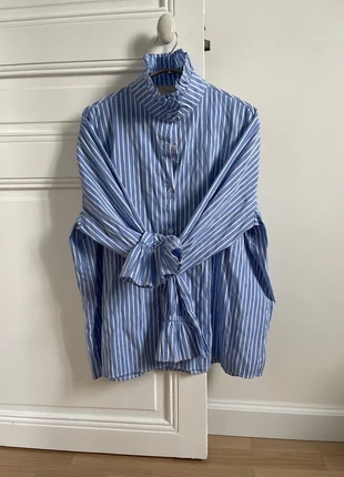 Chemise à rayures col volante, marque: Intuition, état: Très bon état, taille: M / 38 / 10, 35,00 €, 37,45 € Protection acheteurs incluse