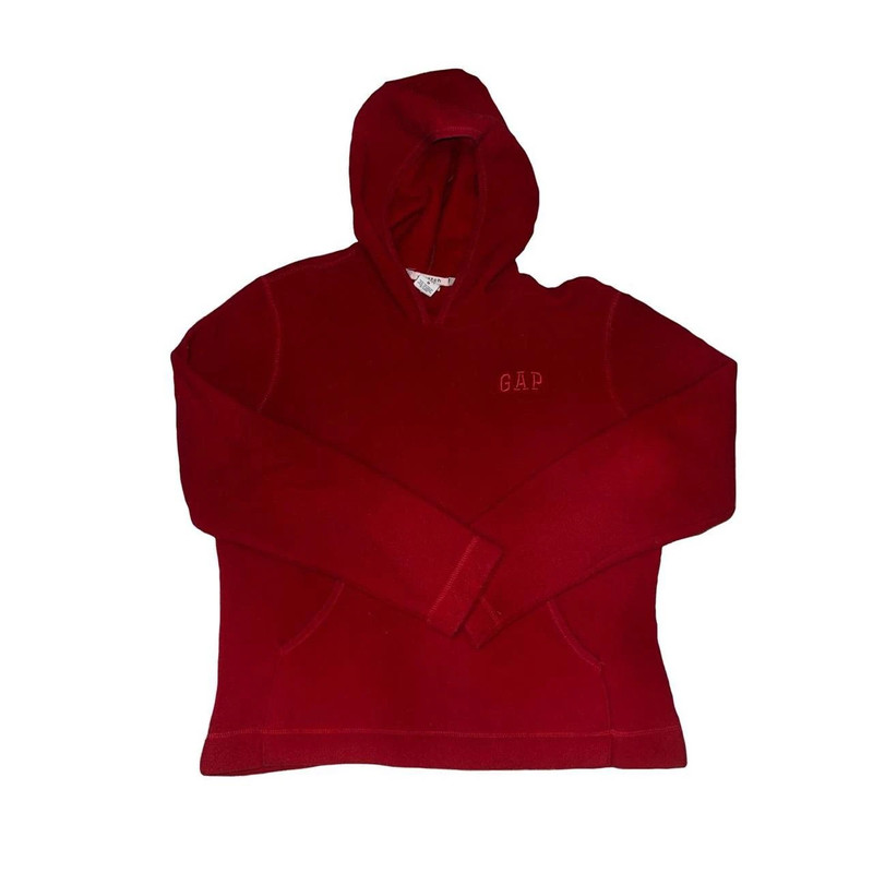 Gap red fleece hoodie 1