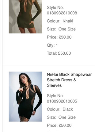 NiiHai Black Shapewear Stretch Dress & Sleeves