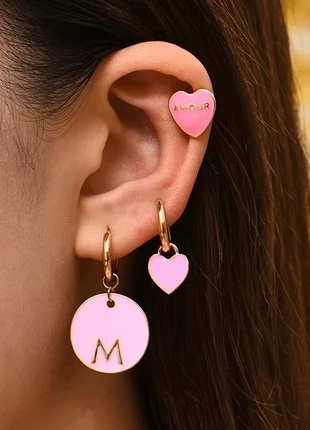 Set 6 boucles d’oreilles roses dorées 🇫🇷, marque: Cute, état: Neuf sans étiquette, 3,50 €, 4,38 € Protection acheteurs incluse