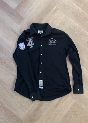 La Martina Hemd | Schwarz | Premium Polo Style | Größe L, merk: La Martina, staat: Goed, maat: L, € 30,00, € 32,20 inclusief Kopersbescherming