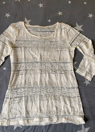 Top dentelle, taille S/M, manches 3/4, brand: NC, condition: Very good, size: M / 38 / 10, €2.00, €2.80 includes Buyer Protection
