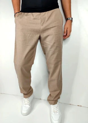 Pantalon marron beige droit large T.44 H&M, marque: H&M, état: Très bon état, taille: XL, 15,00 €, 16,45 € Protection acheteurs (Pro) incluse