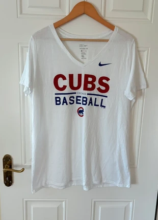 Nike The Nike Tee V Neck Cubs Chicago Baseball T-Shirt White Size XXL, brand: Nike, condition: Very good, size: XXL / 44 / 16, €12.00, €13.30 includes Buyer Protection