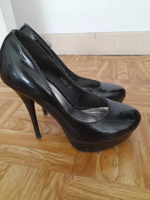 Escarpin a talon shop noir