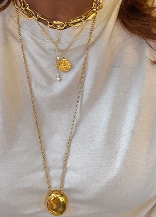 Magnifique collier pendule en acier inoxydable, très chic et élégant pour cet automne, marca: Vintage, estado: Muito bom, €16.00, €17.50 inclui Proteção do Comprador