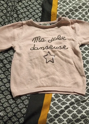 Pull fille, marque: Mes Petits Cailloux, état: Bon état, taille: 9-12 mois / 74 cm, 1,00 €, 1,75 € Protection acheteurs incluse