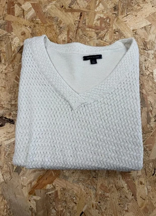 Pulls Tommy Hilfiger Blanc Col V, marke: Tommy Hilfiger, zustand: Sehr gut, größe: L / 40 / 12, 12,99 €, 14,34 € beinhaltet Vinted-Käuferschutz Pro
