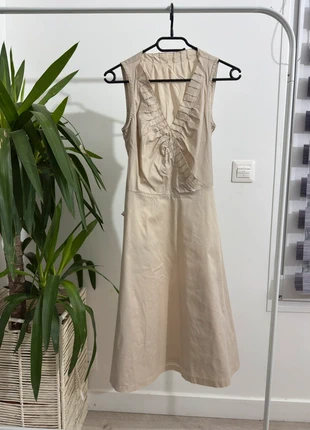💟 Robe évasée sans manches Mango, coton, femme, T. 36 (1544), brand: Mango, condition: Very good, size: S / 36 / 8, €10.00, €11.20 includes Buyer Protection