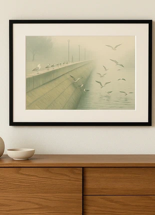 Lámina decorativa “Más allá del dique”, marca: Original, estado: Nuevo con etiquetas, 9,90 €, 11,10 € Protección al comprador incluida