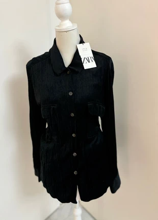 Overshirt Surchemise blouse Zara, merk: Zara, staat: Nieuw met prijskaartje, maat: XL / 42 / 14, € 35,00, € 37,45 inclusief Kopersbescherming