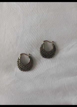 Pendientes aro vintage Stradivarius · Estilo boho étnico · Plata envejecida · Buen estado, marque: Local, état: Bon état, 3,00 €, 3,85 € Protection acheteurs incluse