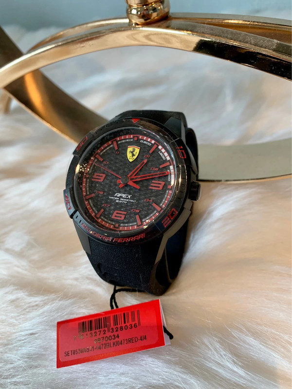 Limited edition Ferrari Apex Silicon Black Watch