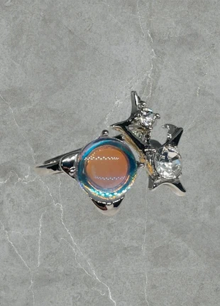Bague Chrome étoiles avec pierres ajustable, brand: CHROME, condizioni: Ottime, taglia: Regolabile, €9.95, €11.15 include la Protezione acquisti