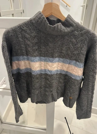 Jersey Brownie gris con rayas pastel, marque: Brownie, état: Très bon état, taille: S / 36 / 8, 14,00 €, 15,40 € Protection acheteurs incluse