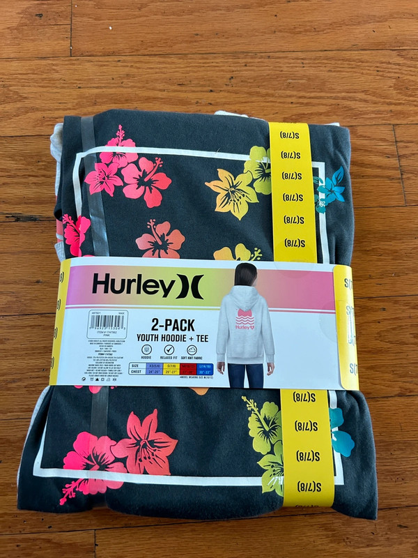 NWT Hurley girl’s hoodie & Tee 2pcs set 2