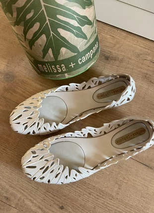 Ballerine Melissa + Campana beige, numero 38., marca: MELISSA, estado: Muito bom, tamanho: 38, €25.00, €26.95 inclui Proteção do Comprador