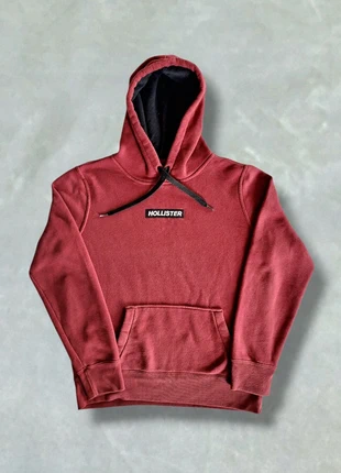 Hoodie Hollister bordeaux logo brodé – Taille S – Sweat à capuche unisexe, marke: Hollister, zustand: Sehr gut, größe: S, 5,00 €, 5,95 € inklusive Vinted-Käuferschutz