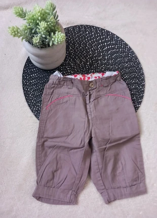 Pantalon Kidkanai – 24 mois – Taupe / détail rose, brand: Kid Kanai, condition: Very good, size: 24-36 months / 92 cm, €4.00, €4.90 includes Buyer Protection