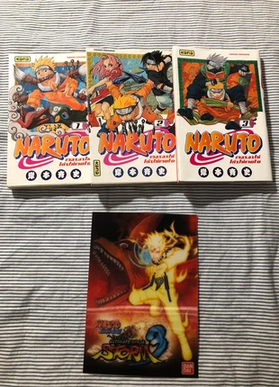 Lot 3 Mangas de Naruto + carte holographique, estado: Muito bom, €20.00, €21.70 inclui Proteção do Comprador