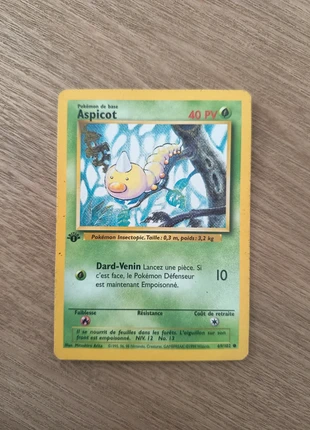 Carte pokémon Aspicot 1ère édition, marke: Pokémon, zustand: Gut, 12,00 €, 13,30 € inklusive Vinted-Käuferschutz