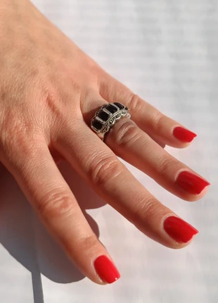 Anello argento con granato, marcassiti, brand: Argento, condizioni: Ottime, taglia: 16,9 mm Ø / 13,5, €31.50, €33.78 include la Protezione acquisti