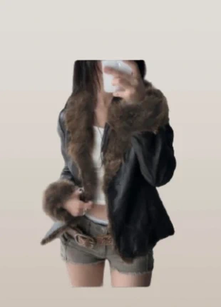 Retro plush trimmed jacket, brand: Gorgeous, condition: Very good, size: XS / UK 4-6, £37.00, £39.55 includes Buyer Protection