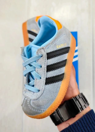 Baskets Sneackers Adidas Originals Gazelle Enfants << Ice Blue Black Orange >> Taille 23, brand: adidas, condition: Very good, size: 23, €35.00, €37.45 includes Buyer Protection Pro
