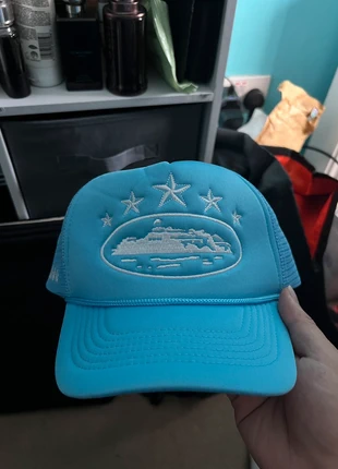 Corteiz 5 stars Alcatraz trucker hat: Baby Blue, brand: Corteiz, condition: New without tags, size: One size, £20.00, £21.70 includes Buyer Protection
