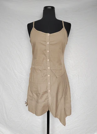 Robe beige déstructurée 🌷 Maloka, taille 34/36, marque: Maloka, état: Très bon état, taille: XS / 34 / 6, 10,00 €, 11,20 € Protection acheteurs (Pro) incluse