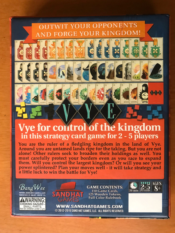 Vye: The Card Game of Capture and Control - Gioco da tavolo - Board game - Kickstarter KS 2