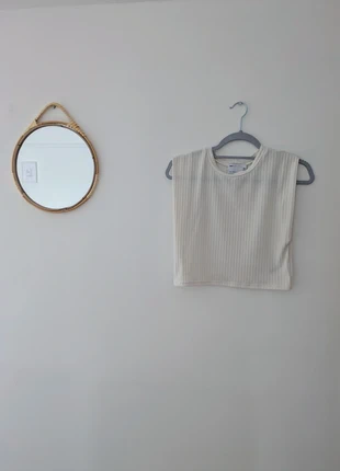 Ribbed white top, brand: Zara, condition: Very good, size: L / 40 / 12, €5.00, €5.95 includes Buyer Protection