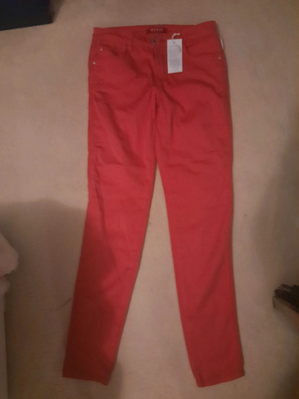 Guess orange skinny jeans trousers size 26 inch waist Vinted