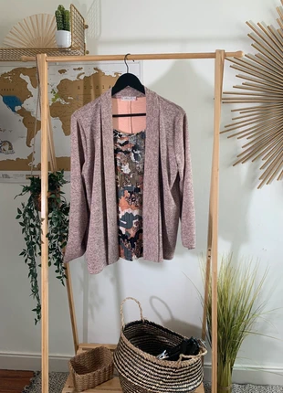 Veste Marie.L Paris avec haut coloré intégré taille 46/48, merk: mariel paris, staat: Heel goed, maat: XXXL / 46 / 18, € 5,00, € 5,95 inclusief Kopersbescherming Pro