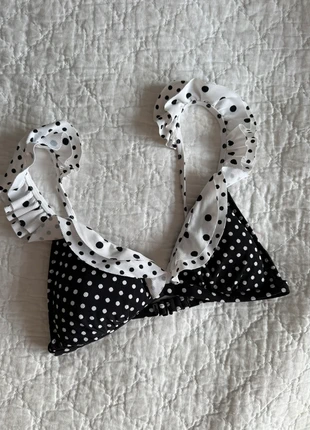 Haut de maillot de bas en pois noir blanc, estado: Nuevo con etiquetas, tamaño: L / 40 / 12, 35,00 €, 37,45 € Protección al comprador Pro incluida