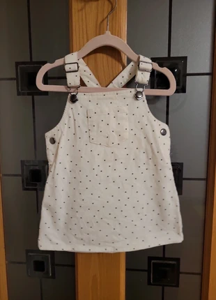 White corduroy dress with black dots, brand: Primark, condition: Very good, size: 12-18 months / 80 cm, €2.00, €2.80 includes Buyer Protection