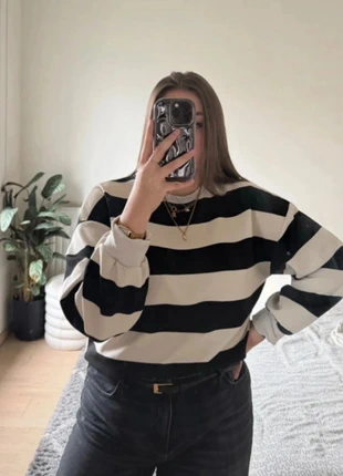 Pull ligné noir et beige, marque: FRIFUL, état: Neuf sans étiquette, taille: XL / 42 / 14, 4,00 €, 4,90 € Protection acheteurs incluse