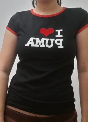 T-shirt I love Puma, état: Très bon état, taille: S / 36 / 8, 12,00 €, 13,30 € Protection acheteurs incluse