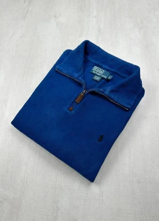 Pull half zip col camionneur Ralph Lauren bleu roi logo noir brodé L homme vintage, marke: Ralph Lauren, zustand: Sehr gut, größe: L, 43,00 €, 45,85 € beinhaltet Vinted-Käuferschutz Pro