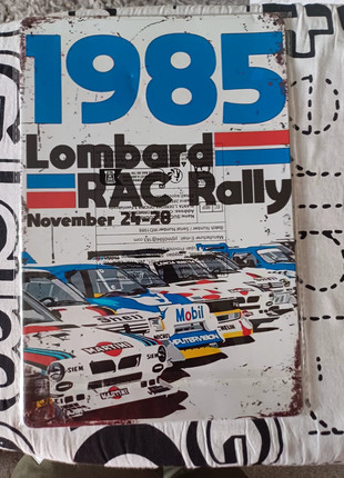 Bnwot retro distressed metal lombard rac rally 1985 advertising sign size 12"x8", brand: Lombard, condition: New without tags, £9.99, £11.19 includes Buyer Protection