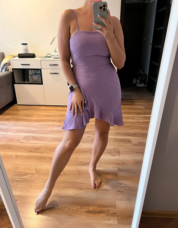 Violetinė suknelė 1