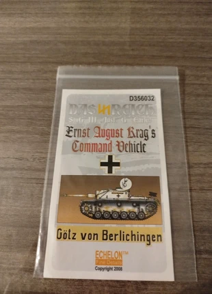 Échelon decals das Reich réf 356032 1/35, merk: Echelon, staat: Nieuw zonder prijskaartje, maat: Pasgeborene, 44 cm, € 8,00, € 9,10 inclusief Kopersbescherming