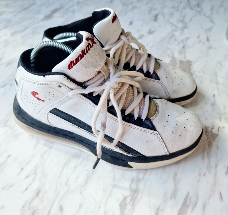 Shaq Dunkman Leather Basketball Shoes White Shaquille O neal Vinted