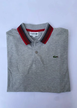 Lacoste Polo gris avec logo brodé, brand: Lacoste, condition: New without tags, size: S, €23.00, €24.85 includes Buyer Protection