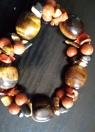 Bracelet pierres véritables monté sur élastique neuf, état: Neuf sans étiquette, 25,00 €, 26,95 € Protection acheteurs incluse