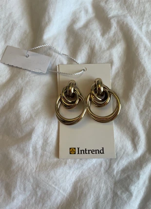Boucles d’oreilles dorées Intrend, brand: Intrend, condition: New with tags, €15.00, €16.45 includes Buyer Protection