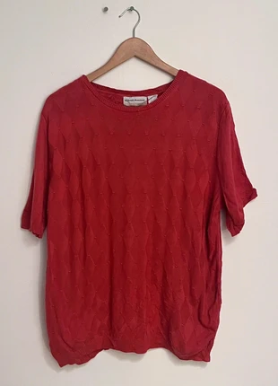 Pull manche courte en maille Vintage Dressing rouge - XL Femme, marque: Vintage Dressing, état: Très bon état, taille: XL / 42 / 14, 6,00 €, 7,00 € Protection acheteurs incluse