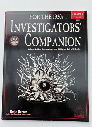 Investigatorβs Companion, volume2, call of Cthulhu, condition: Very good, β¬28.00, β¬30.10 includes Buyer Protection