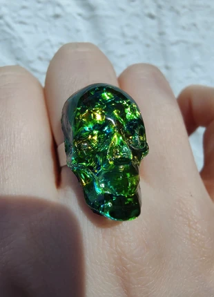 Anillo calavera holográfica, marque: Alternative, état: Neuf sans étiquette, taille: Ajustable, 6,00 €, 7,00 € Protection acheteurs incluse