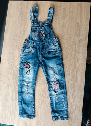 Jolie salopette en jean fille, marque: Niebieski Księżyc, état: Très bon état, taille: 18-24 mois / 86 cm, 2,00 €, 2,80 € Protection acheteurs incluse